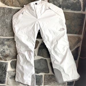 North face white ski pants